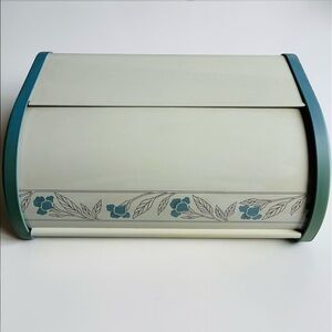 Vintage Roll Top Bread Box Retro Kitchen Counter Storage Gift